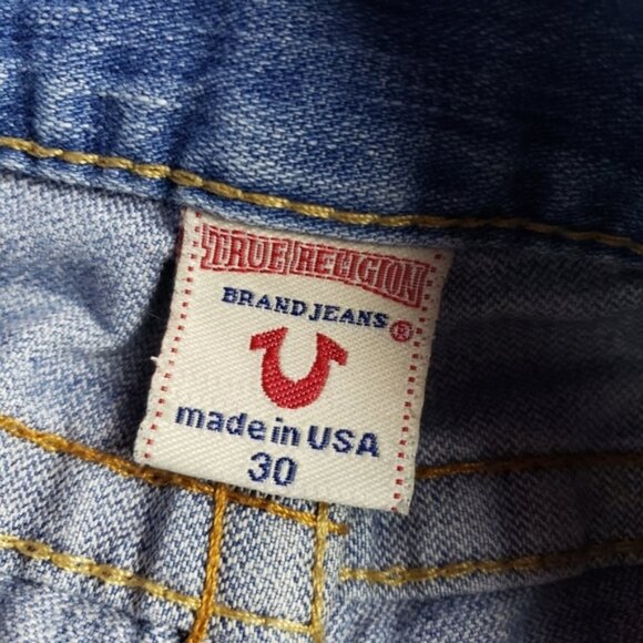 Vintage Y2k True Religion Low Rise Premium Wash Flare Sammy Jeans - Picture 9 of 10